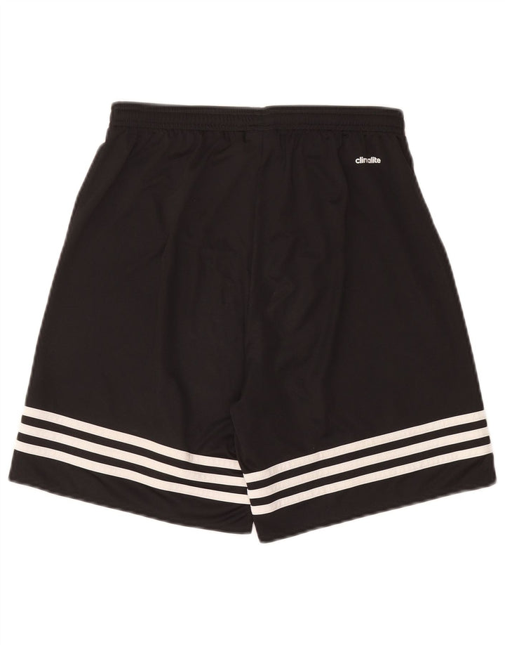 Pantaloni scurți sport adidas Climalite pentru bărbați, poliester negru mic