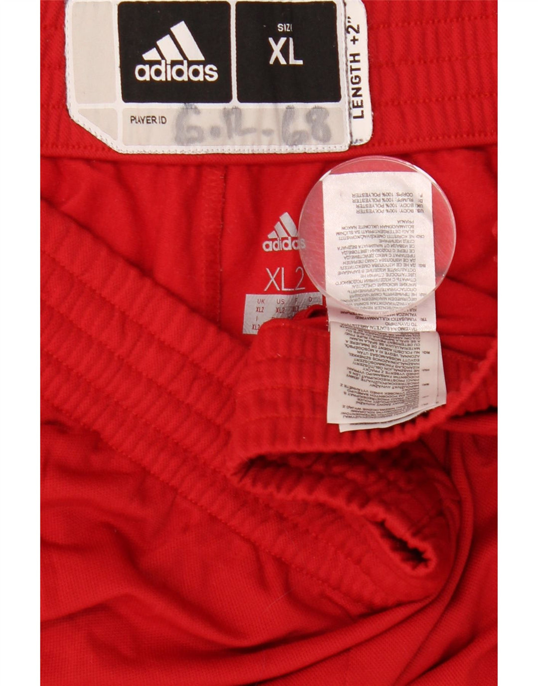 Pantaloni de trening pentru bărbați ADIDAS 2XL poliester roșu