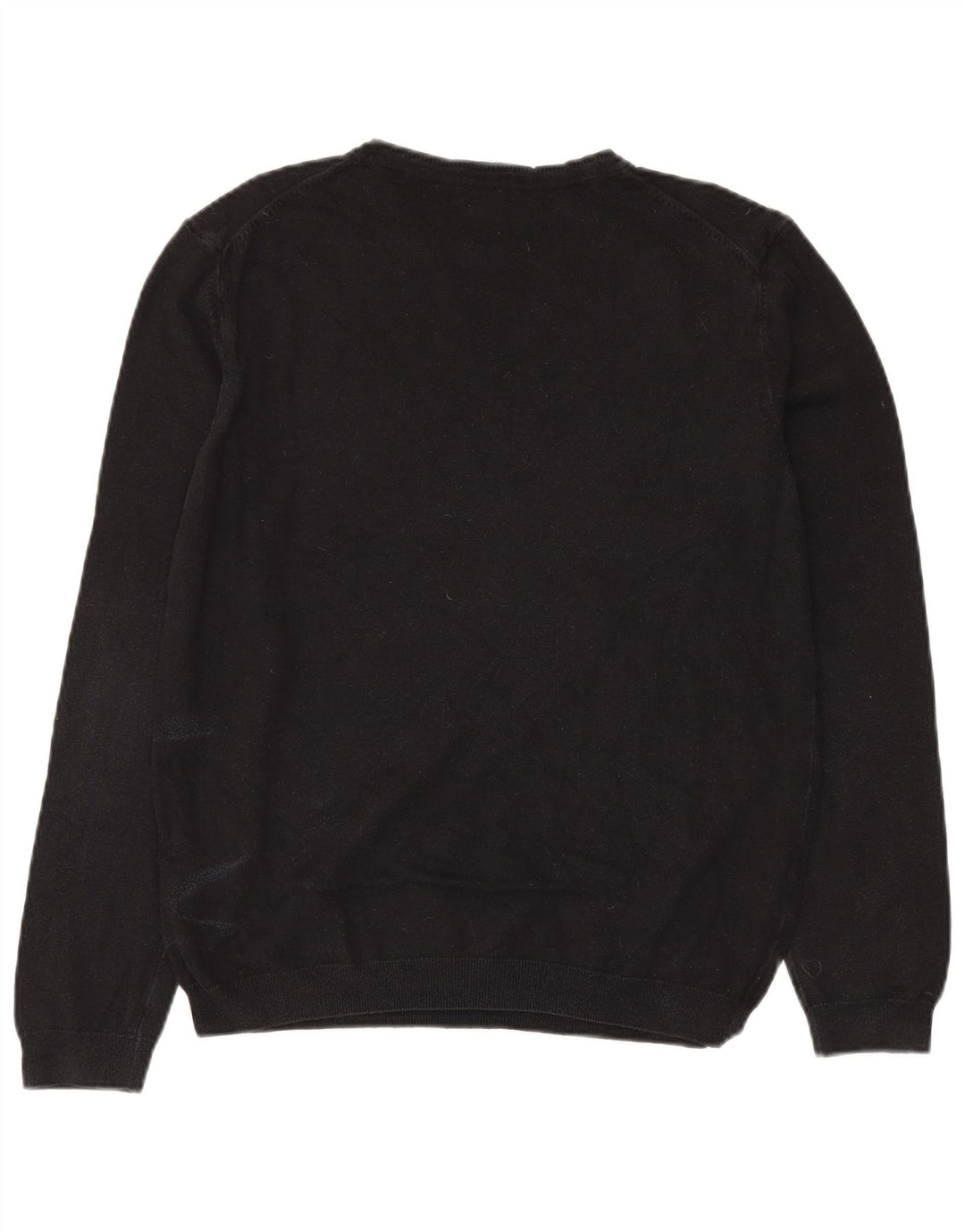 Pulover Hugo Boss pentru bărbați, cu tăiere obișnuită, cu gât crew, mare, negru