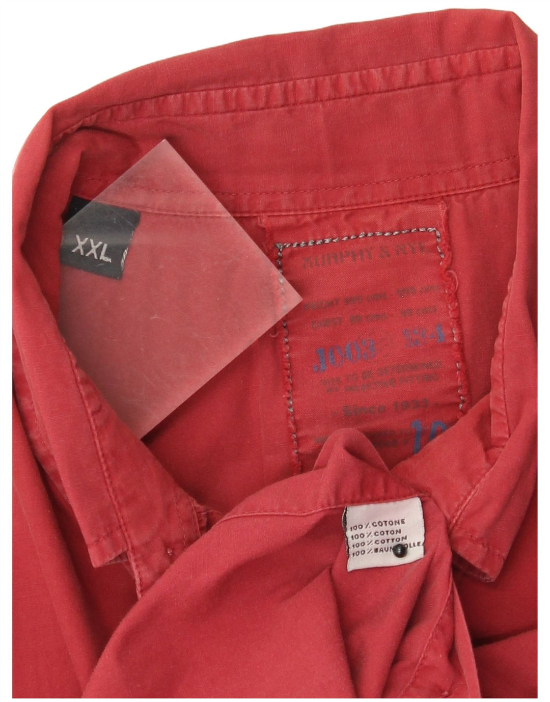 Cămașă pentru bărbați Murphy & Nye 2XL bumbac roșu
