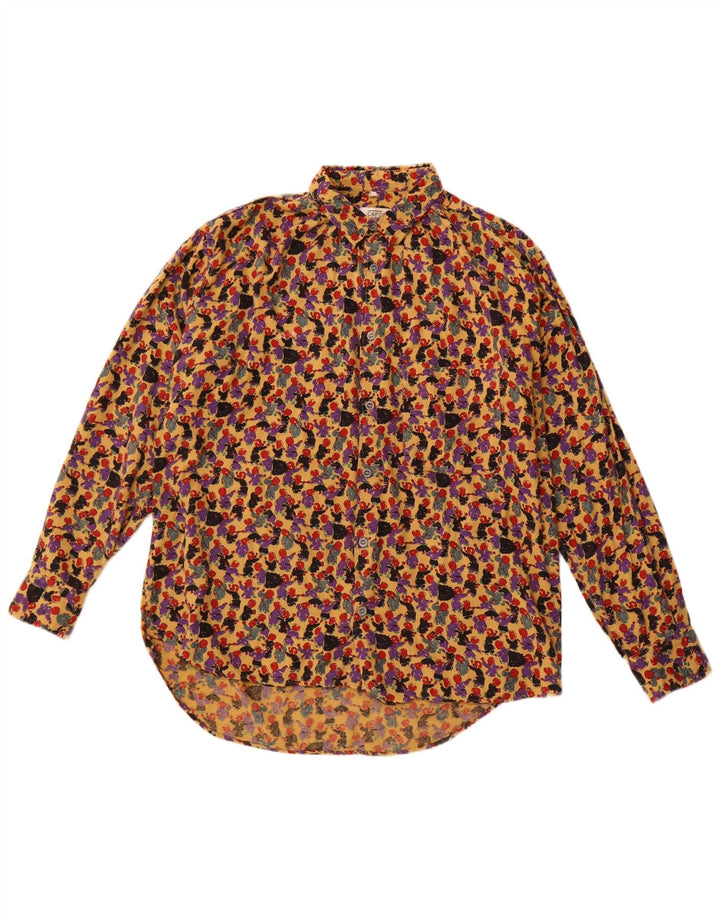 Cămașă pentru bărbați VINTAGE cu model abstract, mică, multicoloră