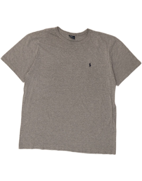 Tricou Polo Ralph Lauren pentru bărbați Top mare din bumbac cu pete gri