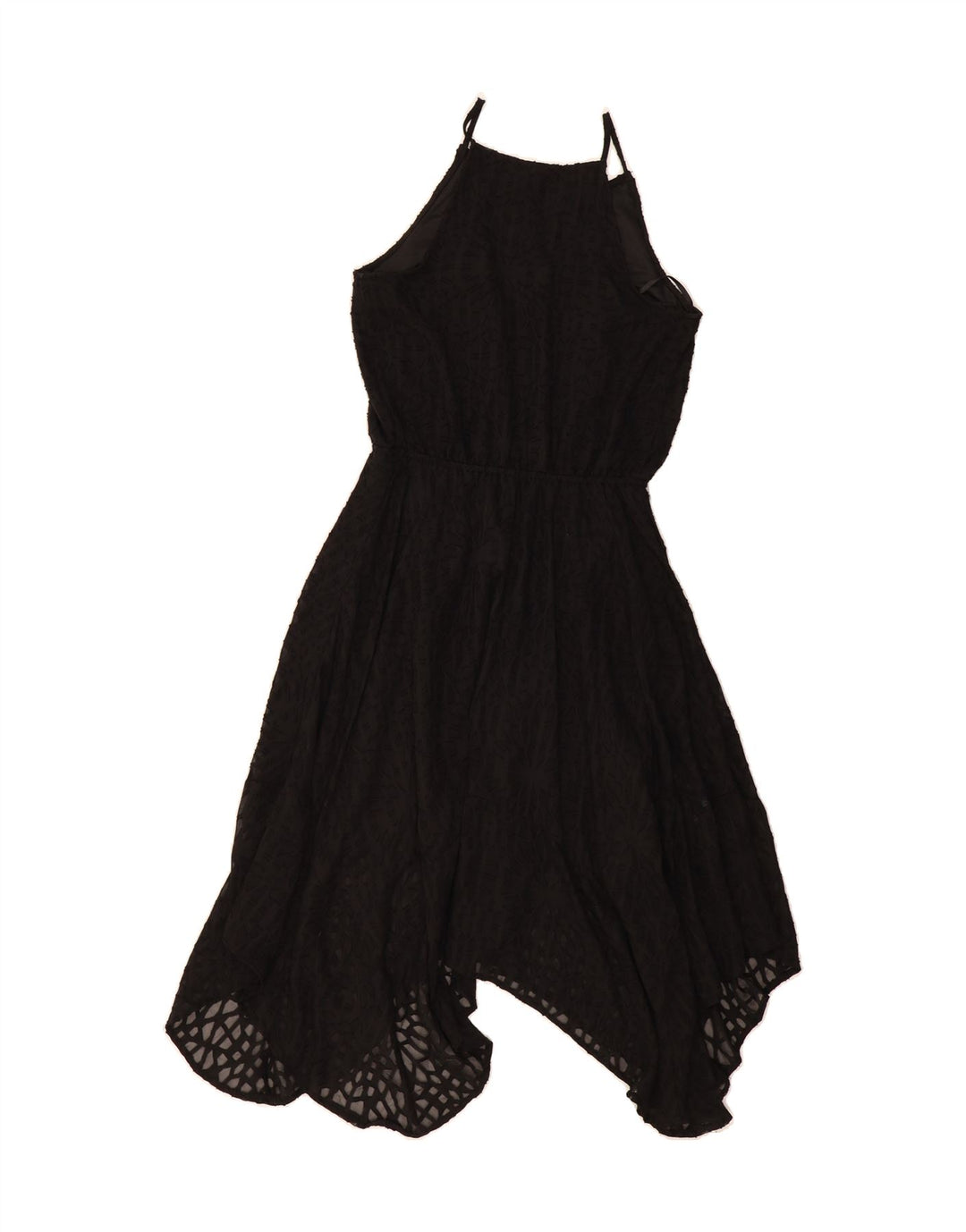 MOSSIMO Womens Sleeveless Asymmetrical Dress UK 12 Medium Black Polyester Vintage Mossimo and Second-Hand Mossimo from Messina Hembry 