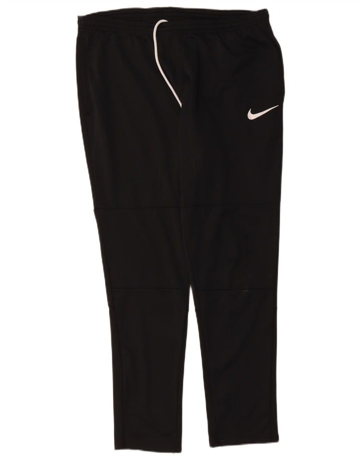 Pantaloni de trening Nike pentru bărbați, poliester mediu negru