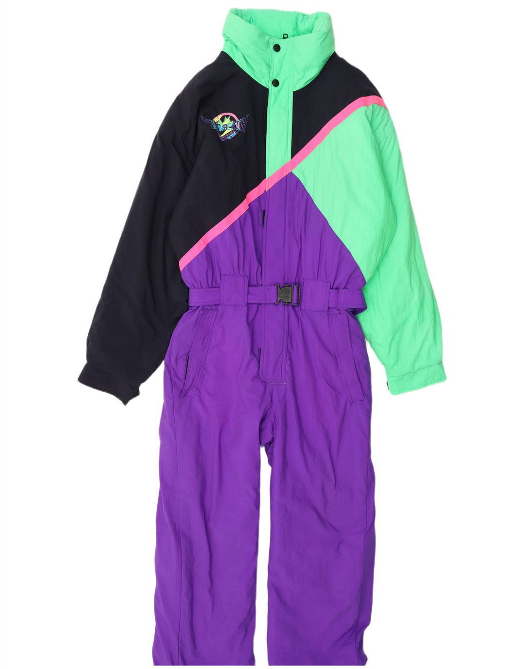 Salopetă de schi pentru bărbați Fila IT 48 Medium, multicoloră, cu glugă