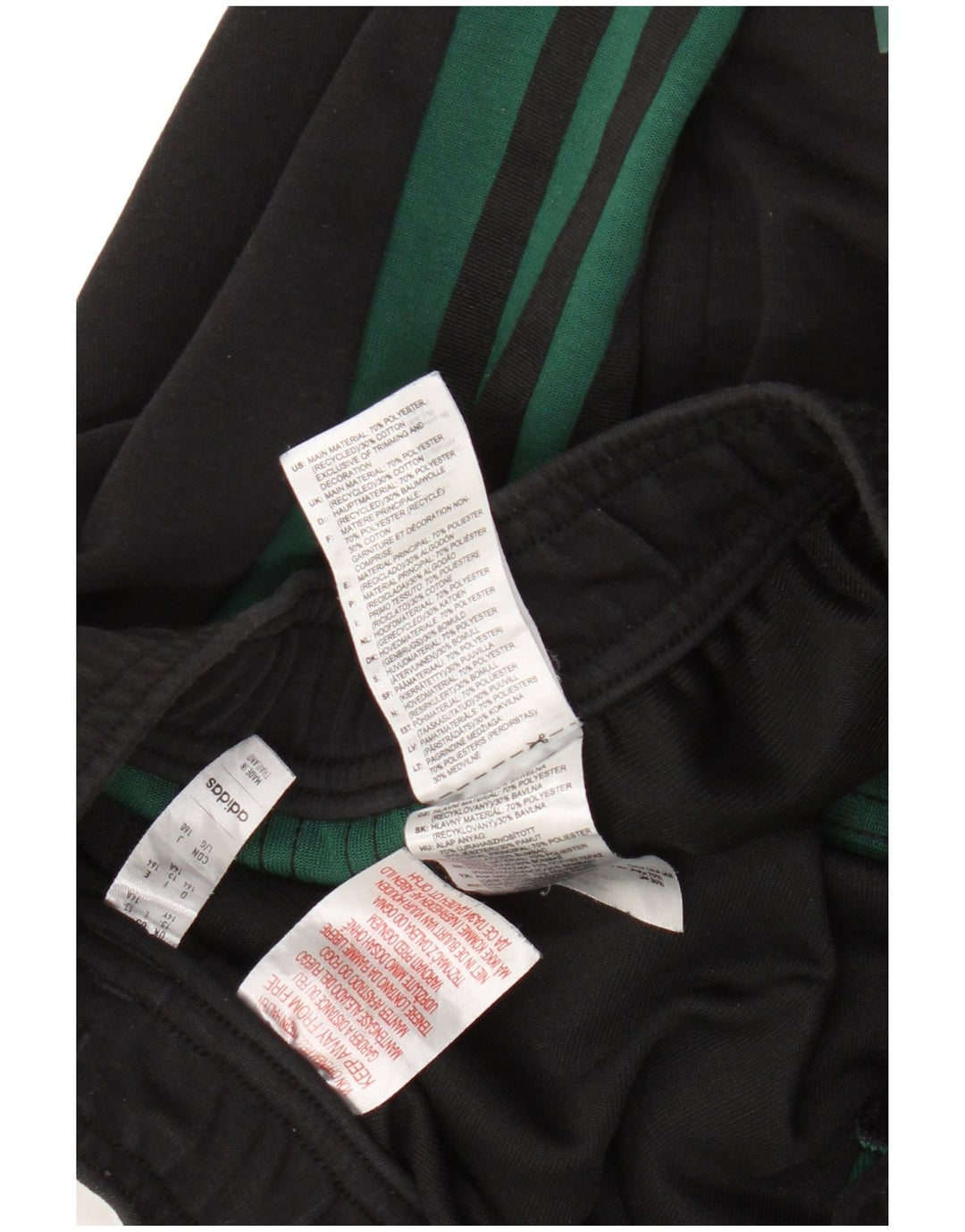 Pantaloni de trening Adidas baieti 13-14 ani poliester negru
