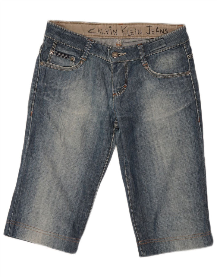 Bermude Calvin Klein pentru damă, W26, bumbac, albastru