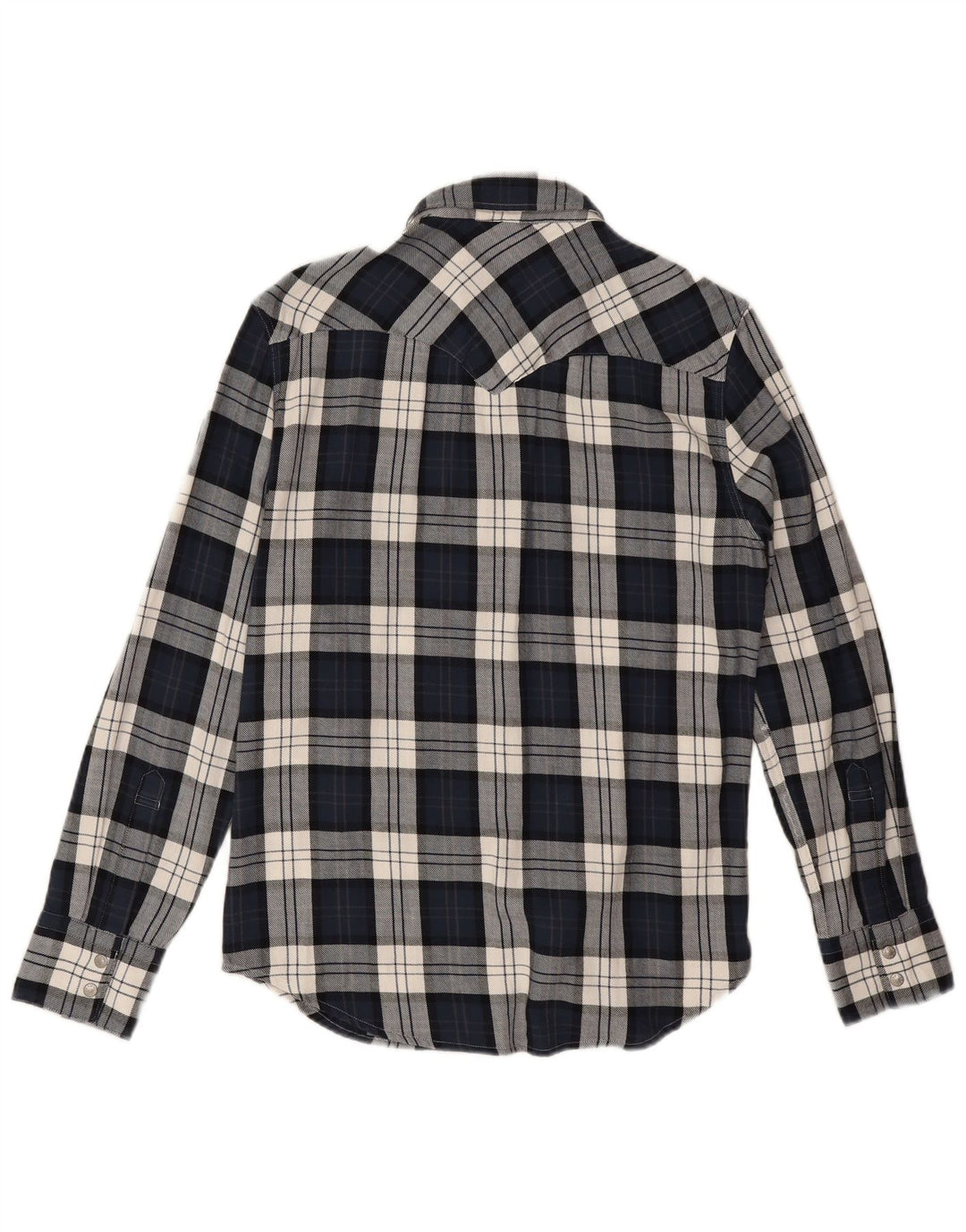 Cămașă de flanel standard Levi's pentru bărbați, din bumbac cu carouri, albastru bleumarin
