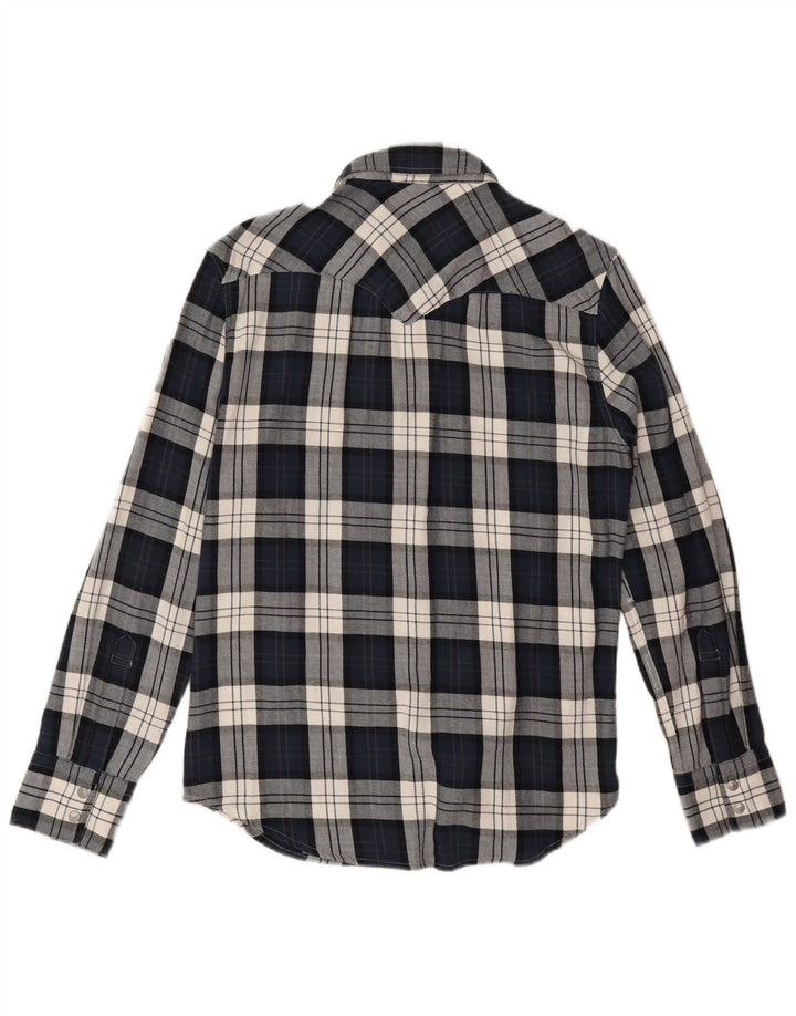 Cămașă de flanel standard Levi's pentru bărbați, din bumbac cu carouri, albastru bleumarin
