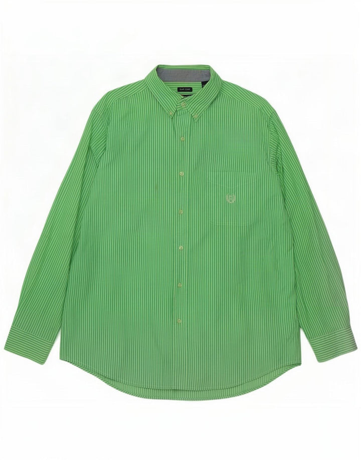 Cămașă pentru bărbați Chaps Easy Care, bumbac mare cu dungi verde