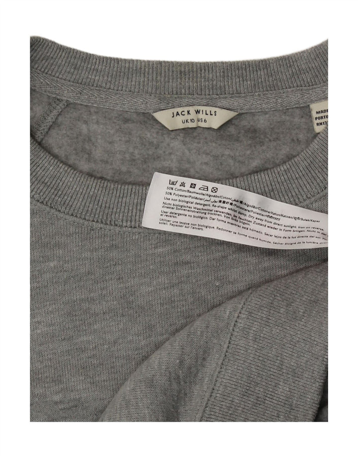 Pulover Jack Wills pentru femei, UK 10, bumbac gri mic
