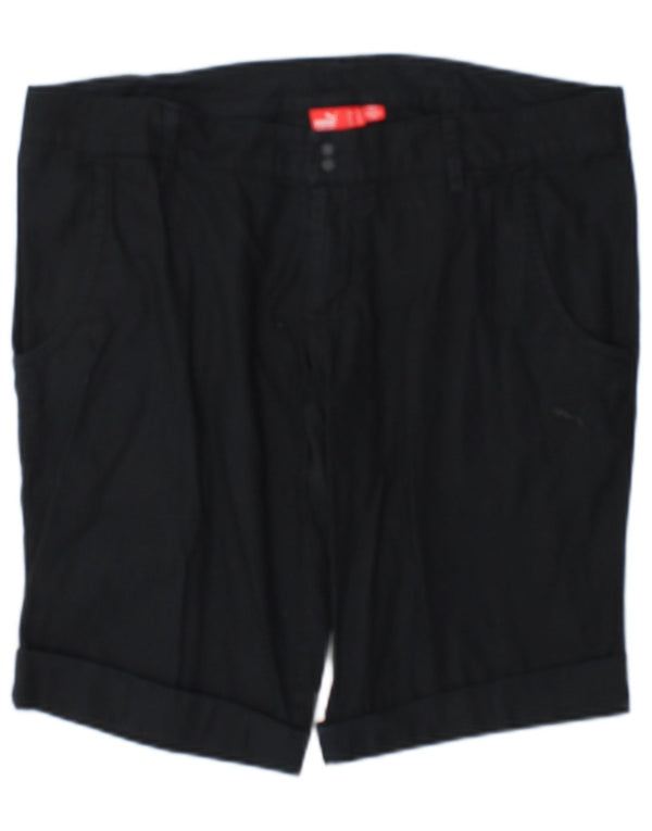 Pantaloni scurti casual Puma pentru femei UK 14 Large W34 Bleumarin Pinstripe