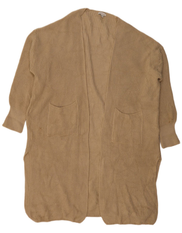 Pulover cardigan deschis supradimensionat pentru femei Topshop UK 14 Bej mediu