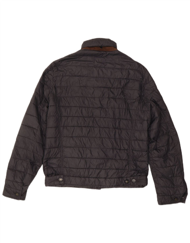 Jachetă căptușită pentru bărbați MASSIMO DUTTI UK 40 Poliester negru mare
