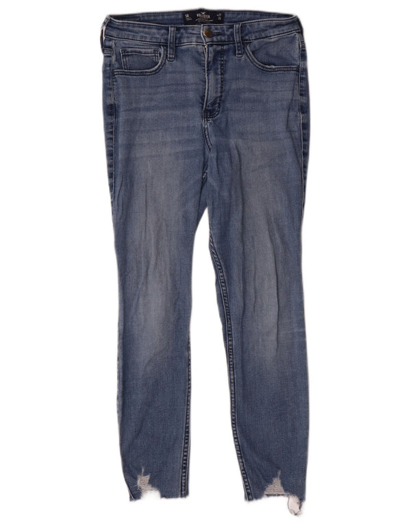 Blugi tăiați pentru femei Hollister cu talie înaltă US 5 Small W27 L25 Blue