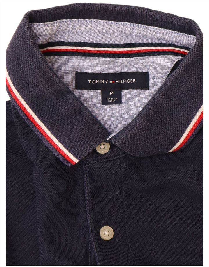 Tricou polo Tommy Hilfiger pentru bărbați, bumbac, albastru bleumarin mediu