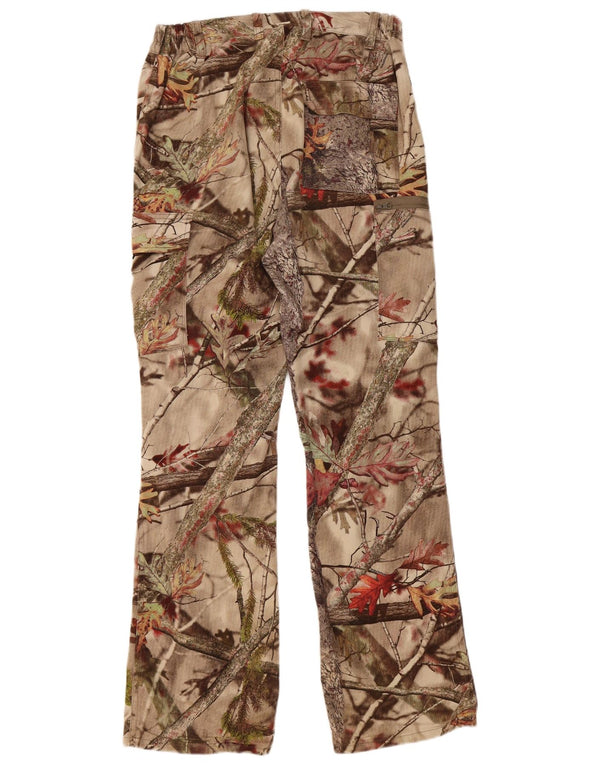 DECATHLON Pantaloni Cargo Drepți Femei Mici L27 L30 Bumbac Floral Bej