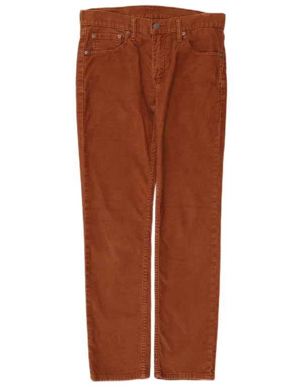 Pantaloni Levi's 511 Slim din velur, bumbac maro, W30 L30