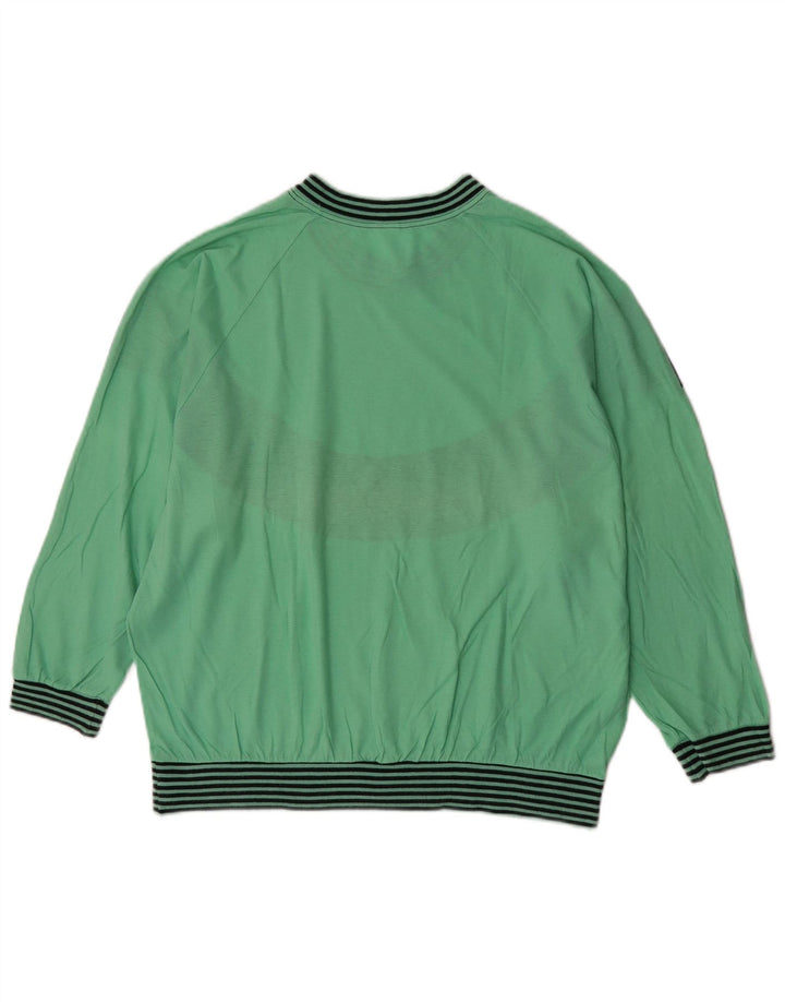 Pulover Huber pentru damă, EU 40, verde mediu, color block retro