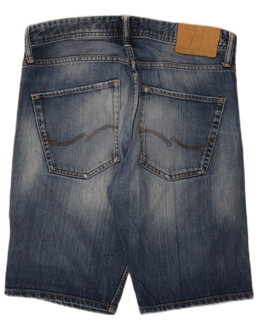 Pantaloni scurți din denim Jack & Jones, pentru bărbați, cu tăiere obișnuită, mici W32, bumbac albastru