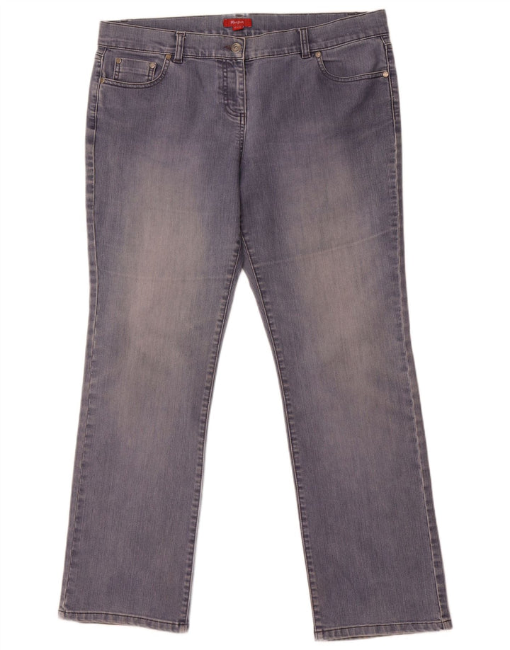 Blugi drepti pentru femei Monsoon UK 16 Large W38 L31 Blue Bumbac