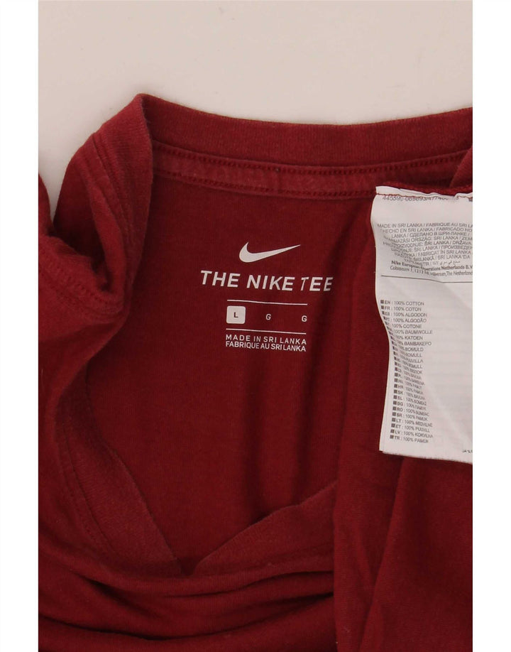 Tricou pentru bărbați Nike Top mare din bumbac burgundă