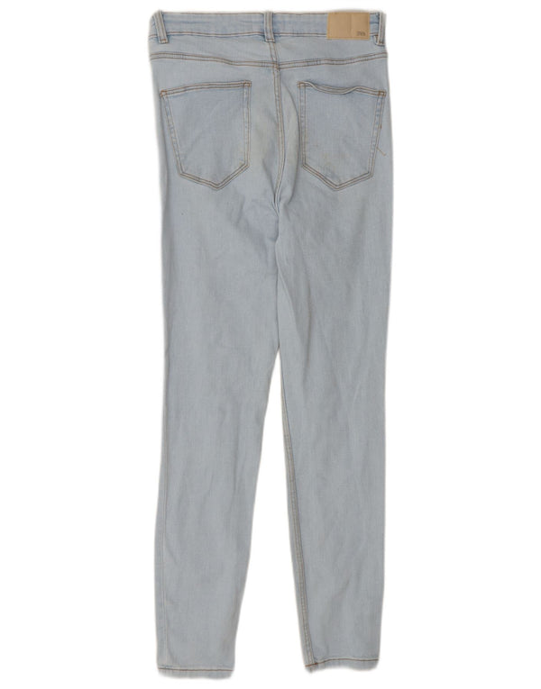Blugi skinny pentru femei cu talie înaltă Zara EU 42 Large W32 L28 Blue Bumbac