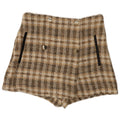 Pantaloni scurți casual pentru femei Zara Medium W28 Brown Check Poliester