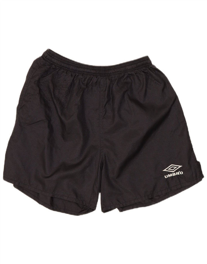 UMBRO Pantaloni scurti sport pentru femei UK 12 Medium Black Argyle/Diamond Nylon