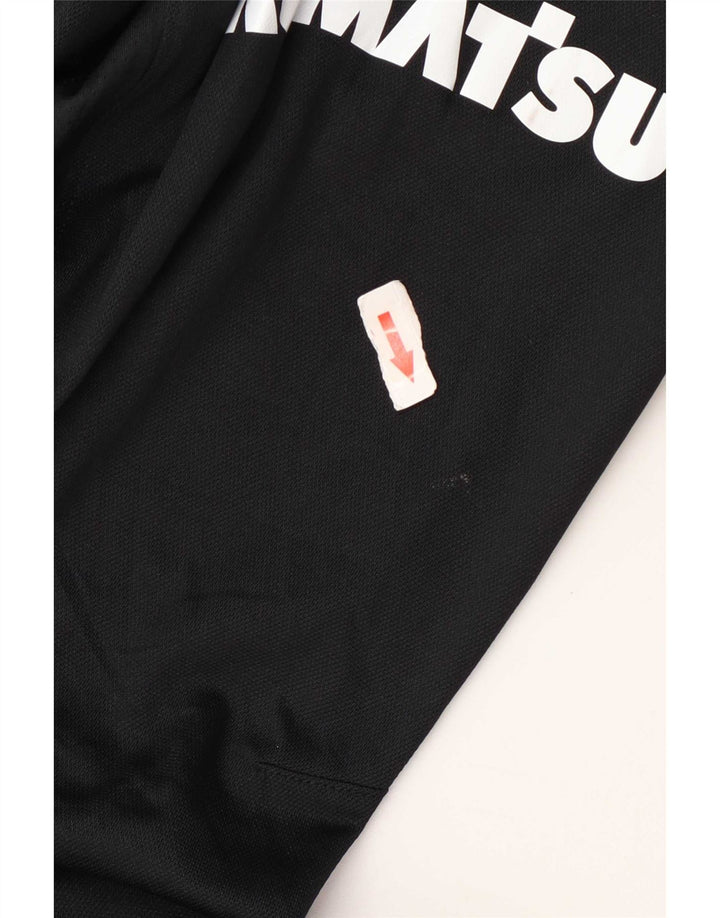 Pantaloni de trening grafic Nike pentru bărbați, negru mediu, poliester bloc de culoare