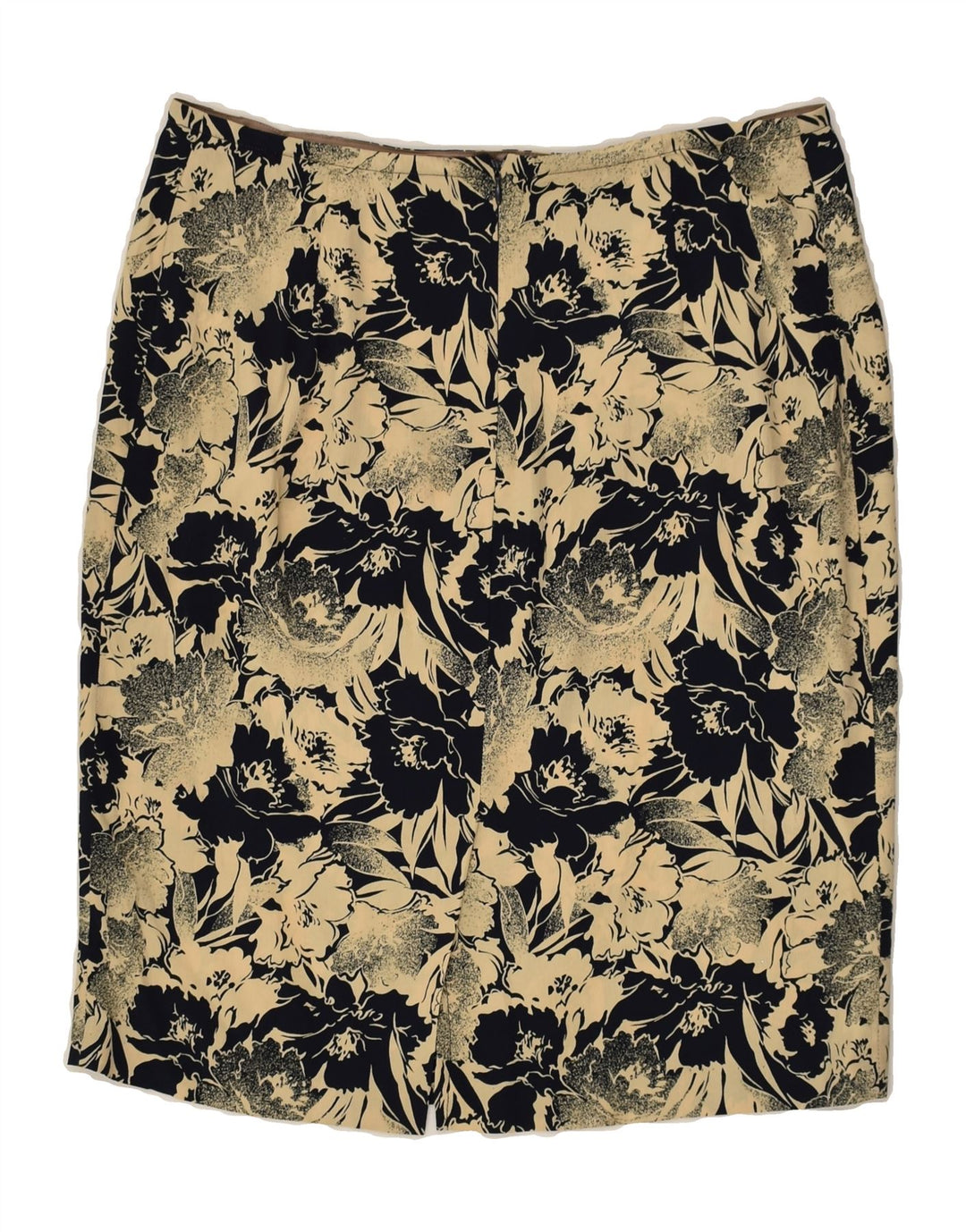 VINTAGE Womens Straight Skirt W30 Medium Beige Floral | Vintage Vintage | Thrift | Second-Hand Vintage | Used Clothing | Messina Hembry 