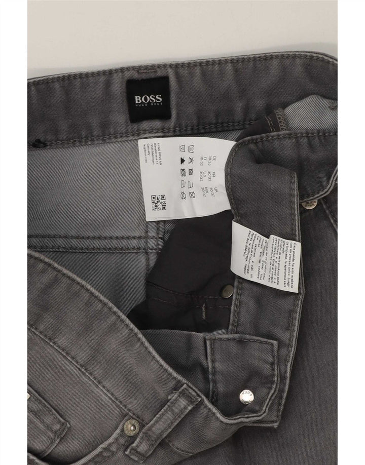 Blugi slim pentru bărbați Hugo Boss W30 L32 bumbac gri