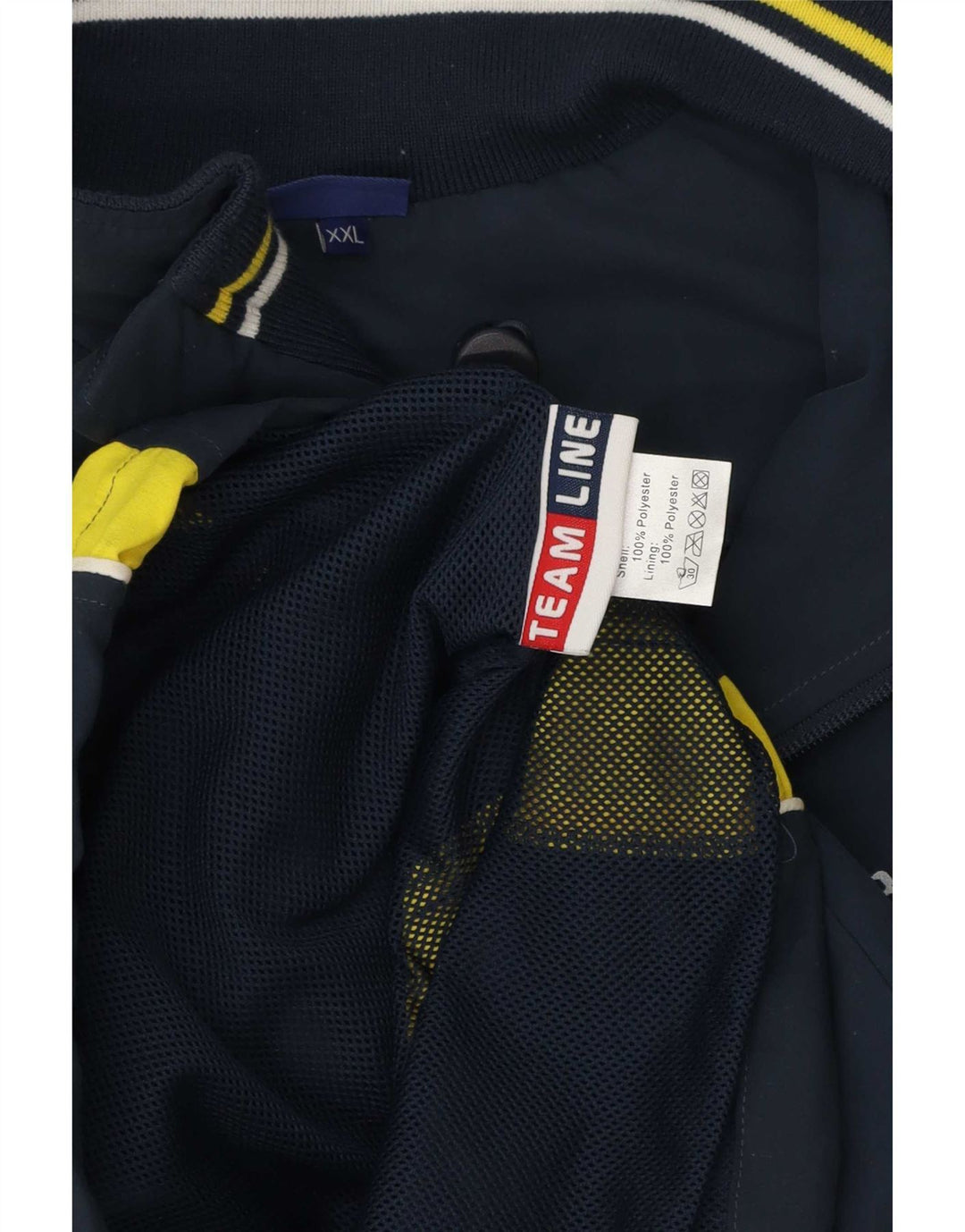 Jachetă de top pentru trening Asics pentru bărbați, 2XL, albastru bleumarin, poliester color bloc