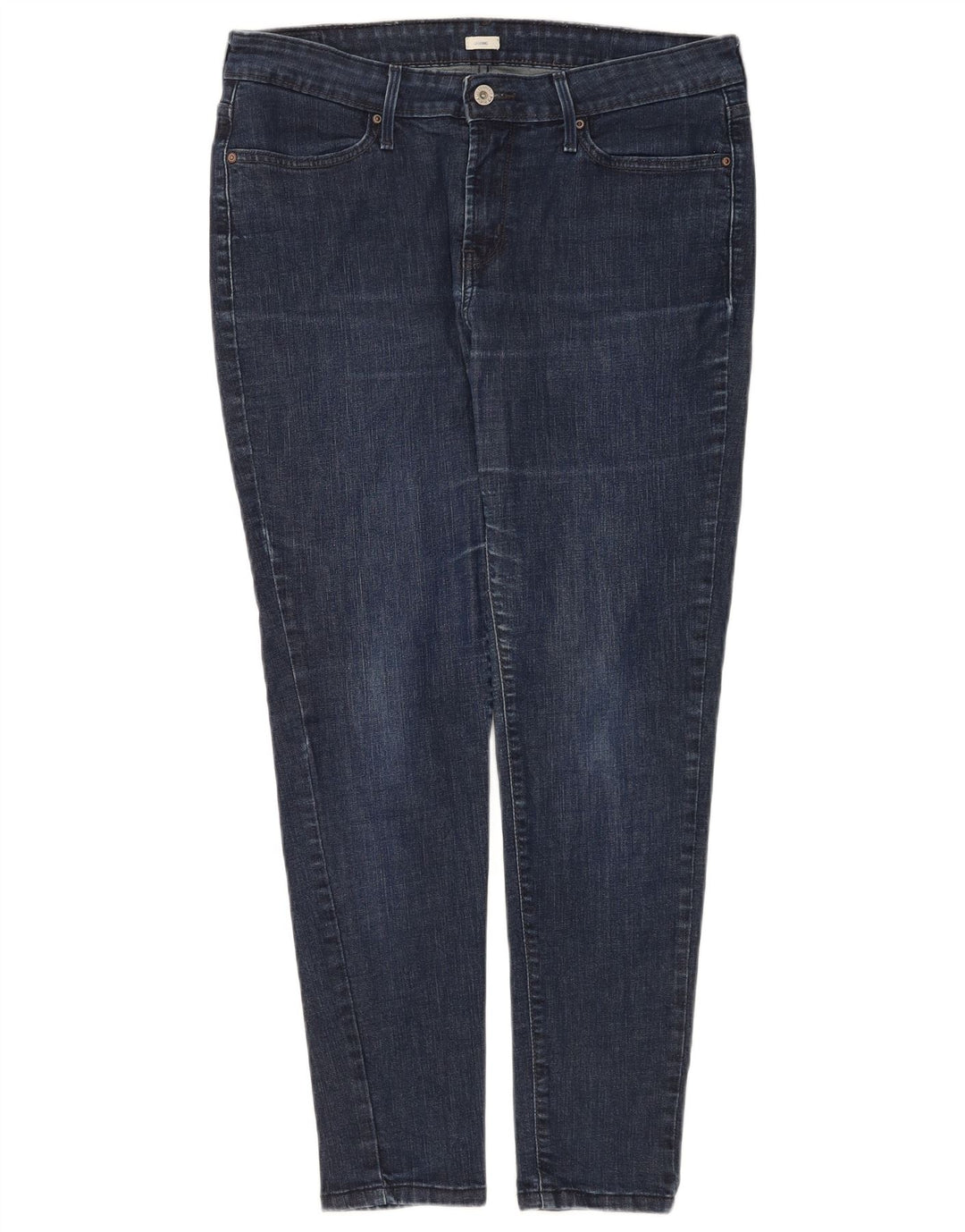 Jeans skinny Levi's pentru femei cu jambiere W32 L30 bleumarin