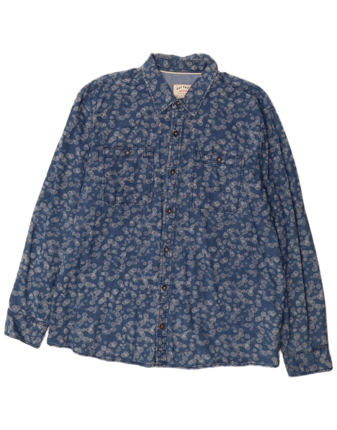 Cămașă pentru bărbați Fat Face 2XL Albastru Floral Bumbac