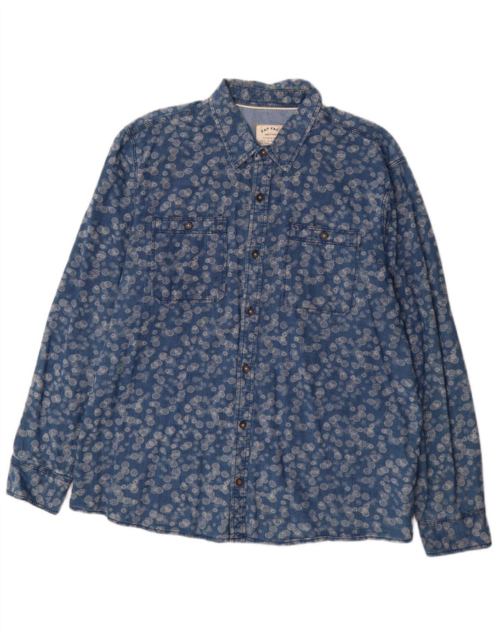 Cămașă pentru bărbați Fat Face 2XL Albastru Floral Bumbac