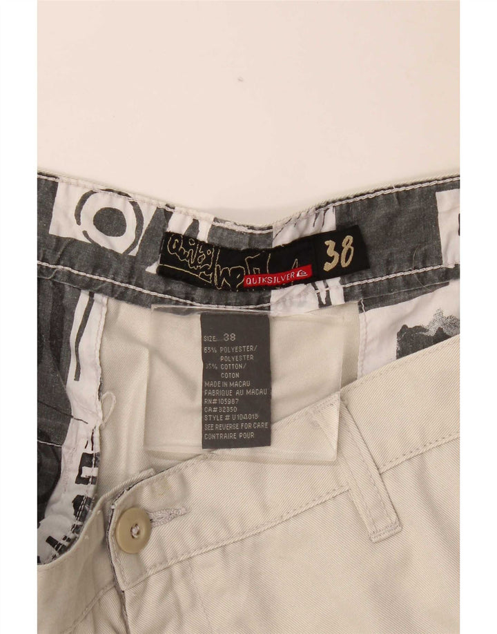 Pantaloni scurți casual pentru bărbați Quiksilver W38 XL poliester bej