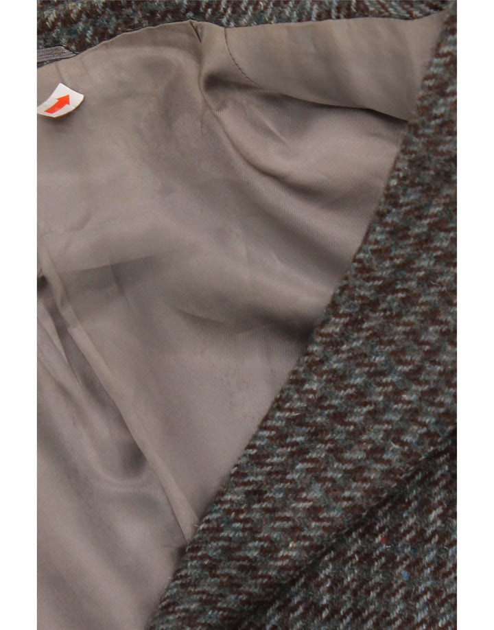 Jachetă blazer pentru bărbați VINTAGE cu 2 nasturi UK 38 Medium Gri Houndstooth
