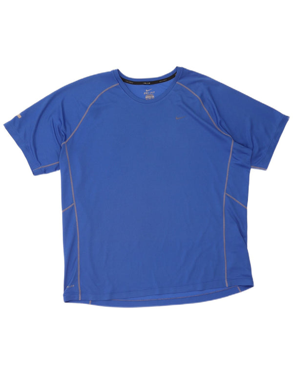 Tricou pentru bărbați Nike Dri Fit Top 2XL, poliester albastru