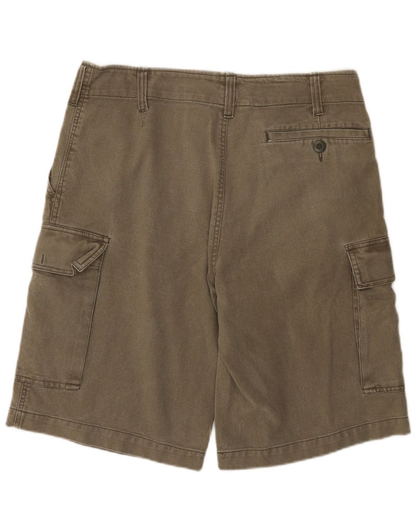 Pantaloni scurti cargo vintage pentru bărbați mari W34 bumbac kaki