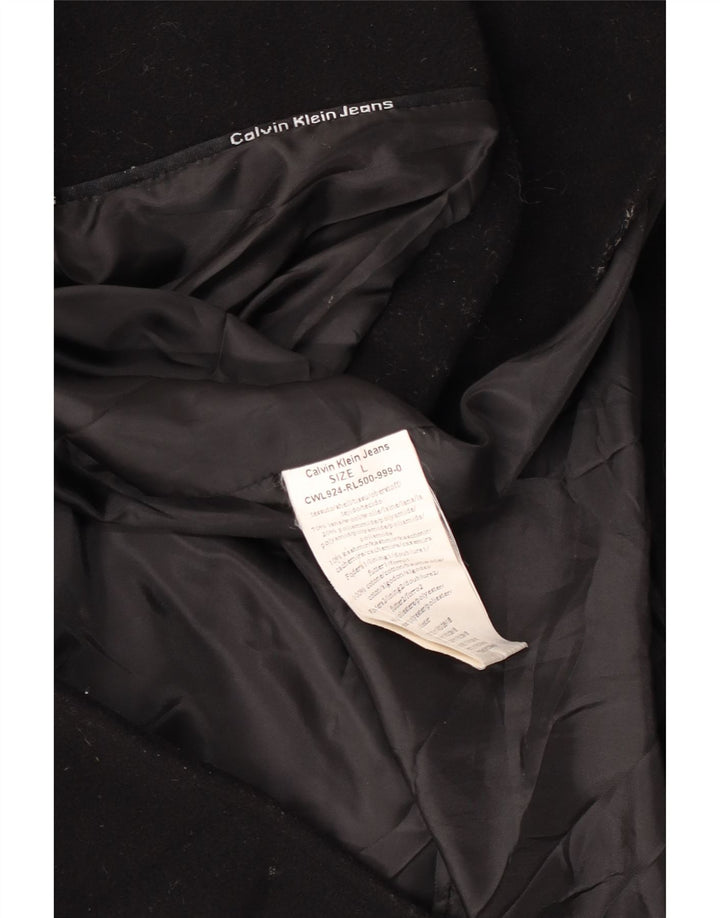 Palton pentru femei Calvin Klein Jeans UK 14 Lână neagră mare
