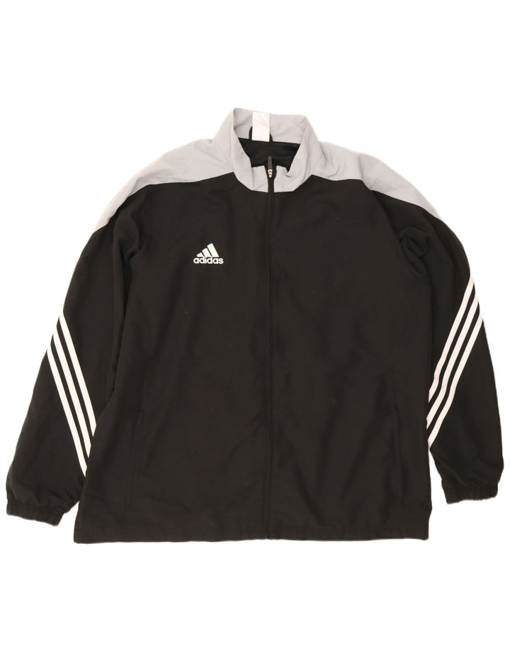 Jachetă de trening pentru bărbați Adidas 2XL, negru, poliester, sport