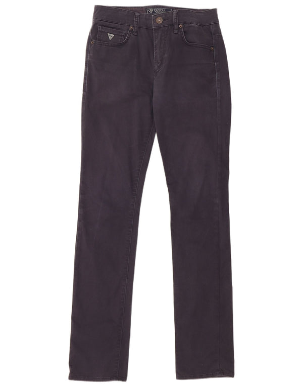 Pantaloni casual slim pentru bărbați Guess L28 L34 Bumbac bleumarin