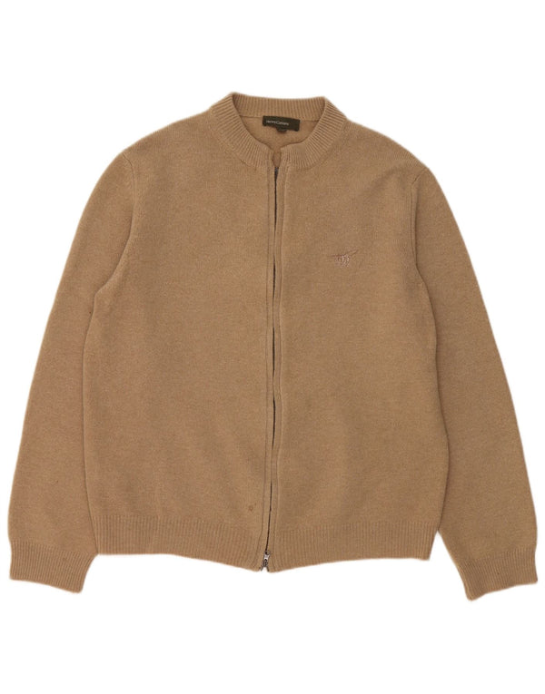 Pulover cardigan pentru femei Henry Cottons UK 20 2XL Lână virgină bej