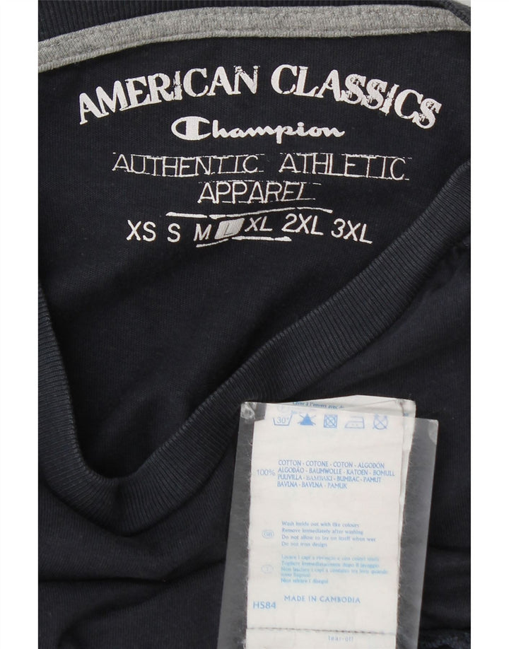 Tricou pentru bărbați Champion Top mare din bumbac bleumarin