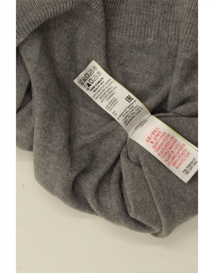 Pulover cu gât țestoasă pentru femei Marks & Spencer UK 16 mare, gri acrilic