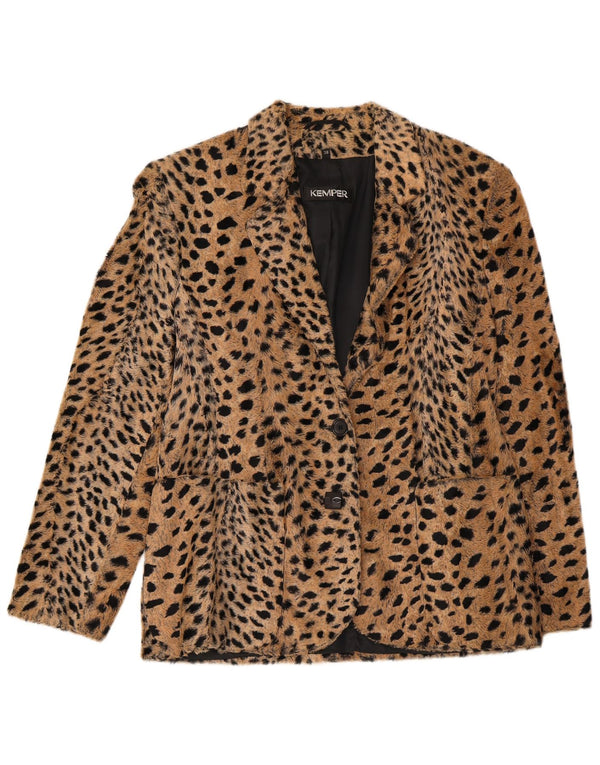 Jachetă pentru femei Kemper cu 2 nasturi EU 38 Medium Bej Animal Print
