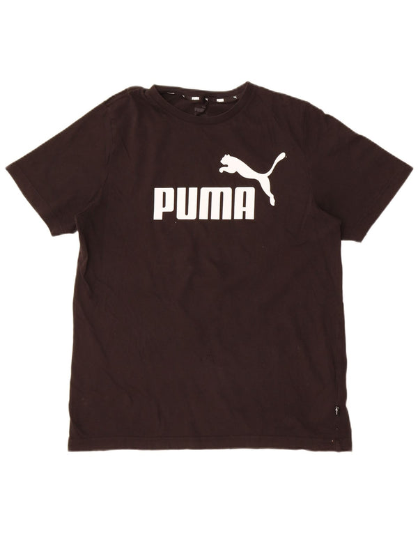 Tricou grafic Puma pentru bărbați Top mediu negru bumbac