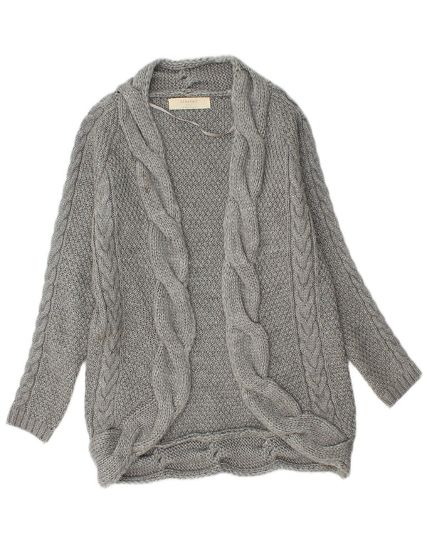 Pulover cardigan deschis pentru femeie Zara UK 14, gri mediu