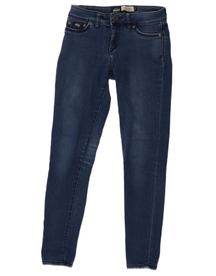 SUPERDRY Womens Jegging Jeans W26 L30 Blue Cotton